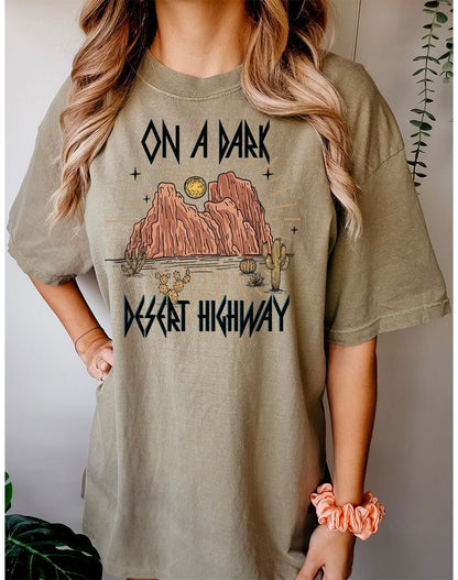 Dark Desert Graphic Tee - DTF Printed