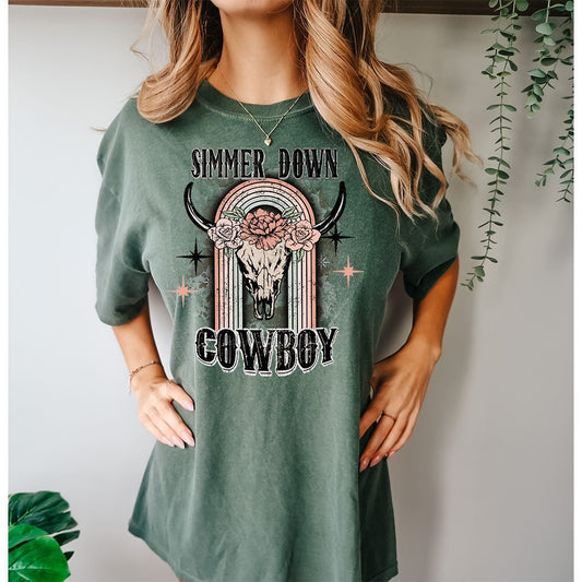 Simmer Down Graphic Tee - DTF Printed