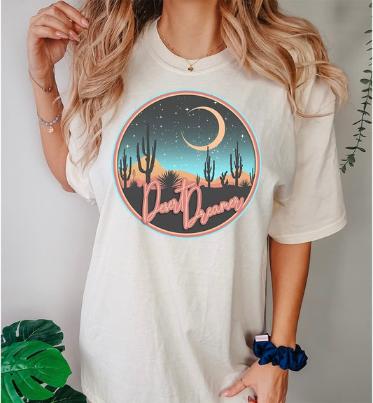 Desert Dreamer Graphic Tee - DTF Printed