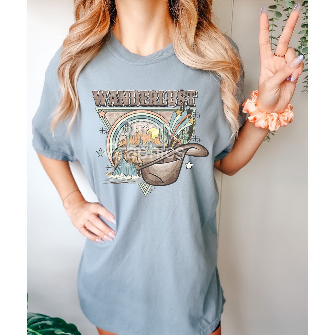 Wanderlust Graphic - DTF Printed Transfer - DTF Transfer Sheet - High Quality Printed - Shirt Transfer - DTF printed - Ready to Press