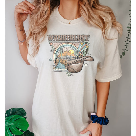 Wanderlust Graphic Tee - DTF Printed