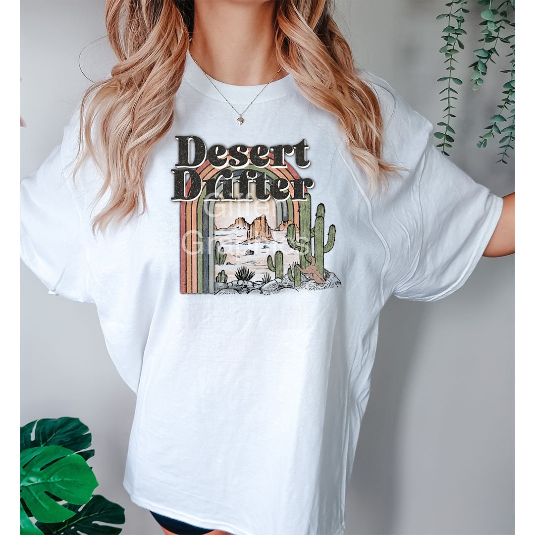 Desert Drifter Graphic - DTF Printed Transfer - DTF Transfer Sheets - Ready To Press Transfers - Shirt Transfer - High Quality Printed