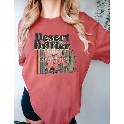 Desert Drifter Graphic Tee - DTF Printed