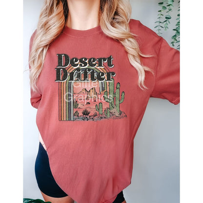 Desert Drifter Graphic - DTF Printed Transfer - DTF Transfer Sheets - Ready To Press Transfers - Shirt Transfer - High Quality Printed