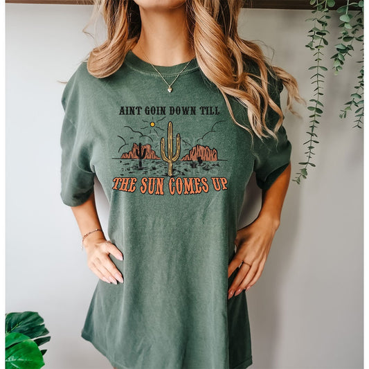 Ain't Going Down Graphic Tee - DTF Printed
