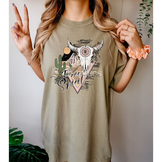 Free Spirit Graphic - DTF Printed Transfer - Ready To Press - Shirt Transfer - High Quality Printed - DTF Transfer Sheets - DTF Transfer