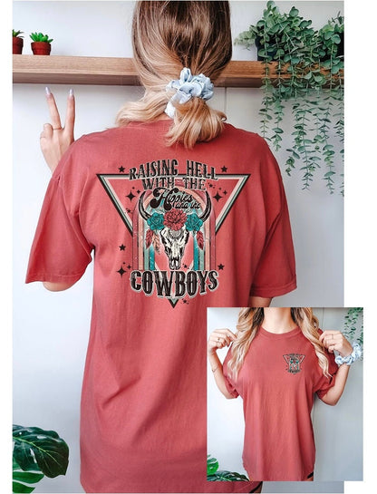 Raising Hell Graphic Tee - DTF Printed