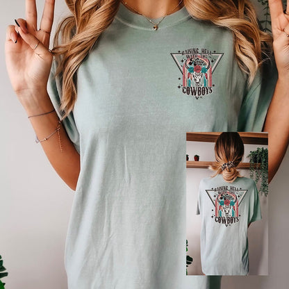 Raising Hell Graphic Tee - DTF Printed