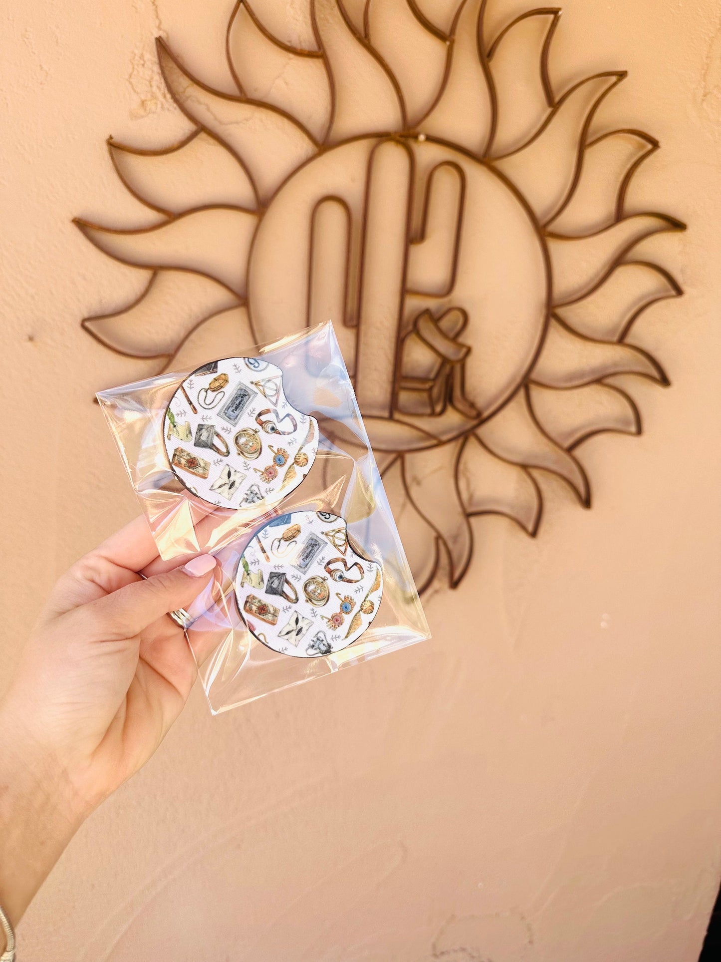 Magic School Car Coasters - Set of 2