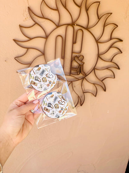 Magic School Car Coasters - Set of 2