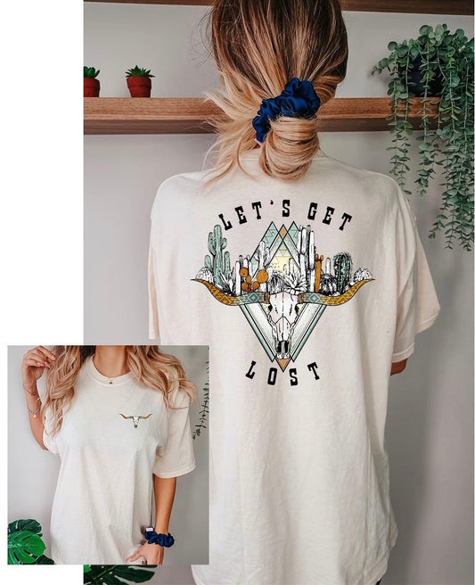 Lets Get Lost Graphics - DTF Printed Transfer - DTF Transfer Sheet - High Quality Printed Transfer - Shirt Transfer - Ready to Press