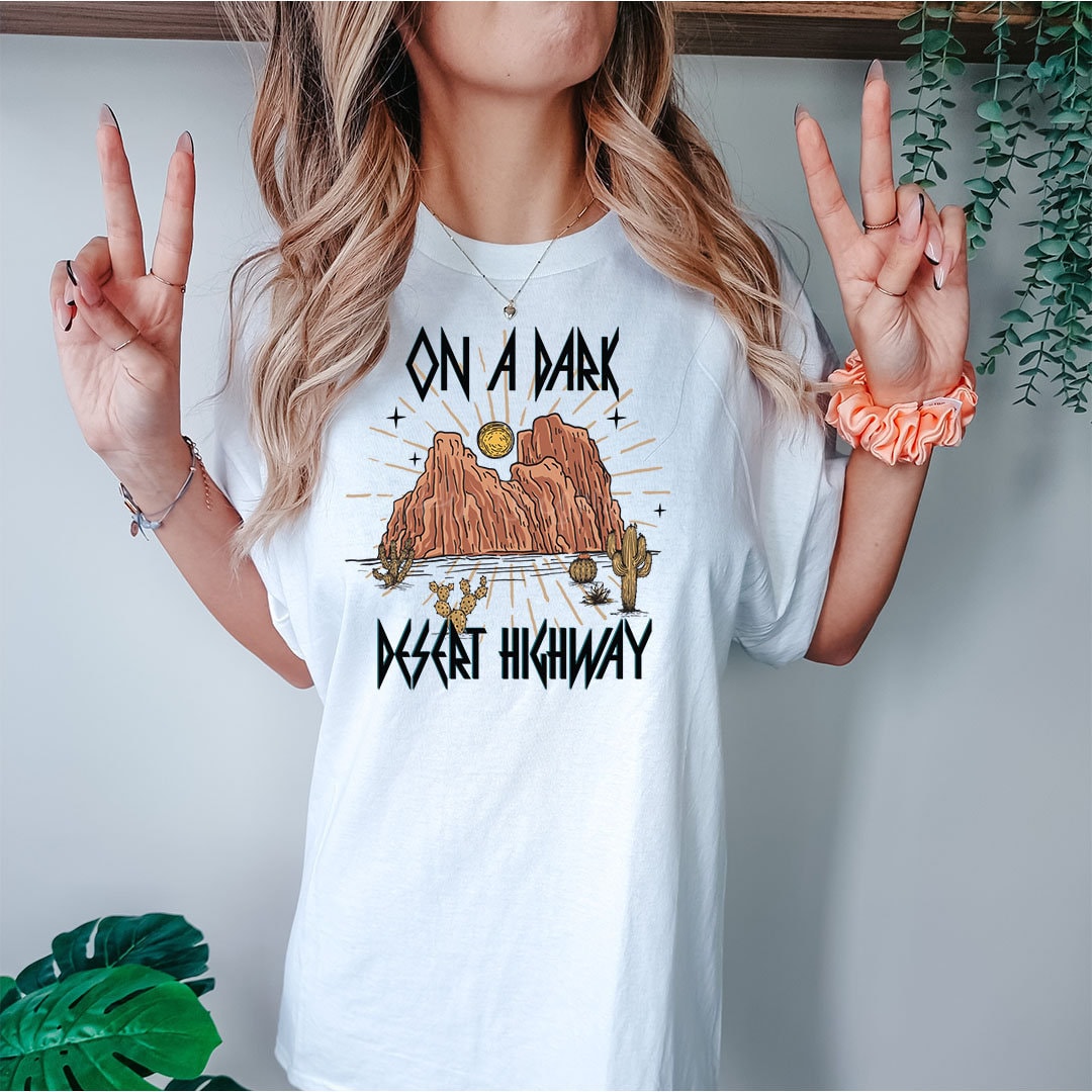 Dark Desert Graphic Tee - DTF Printed