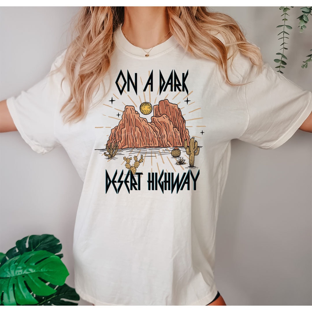Dark Desert Graphic Tee - DTF Printed