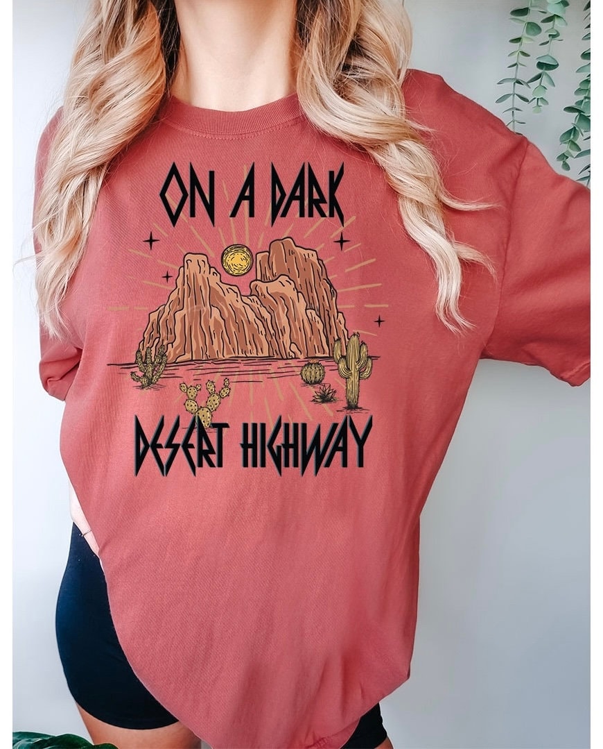 Dark Desert Graphic Tee - DTF Printed