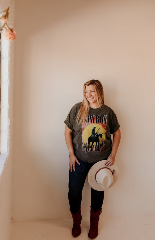 Take Me Away Graphic Tee - DTF Printed