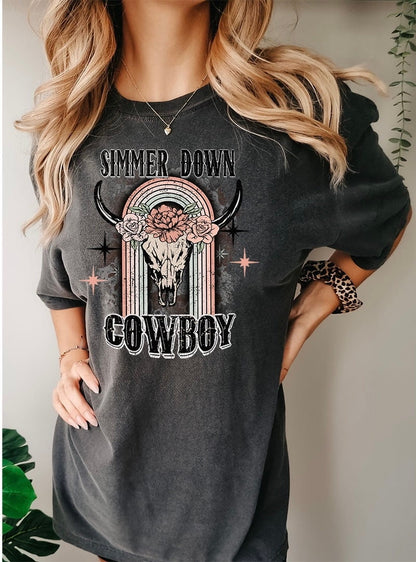 Simmer Down Graphic Tee - DTF Printed