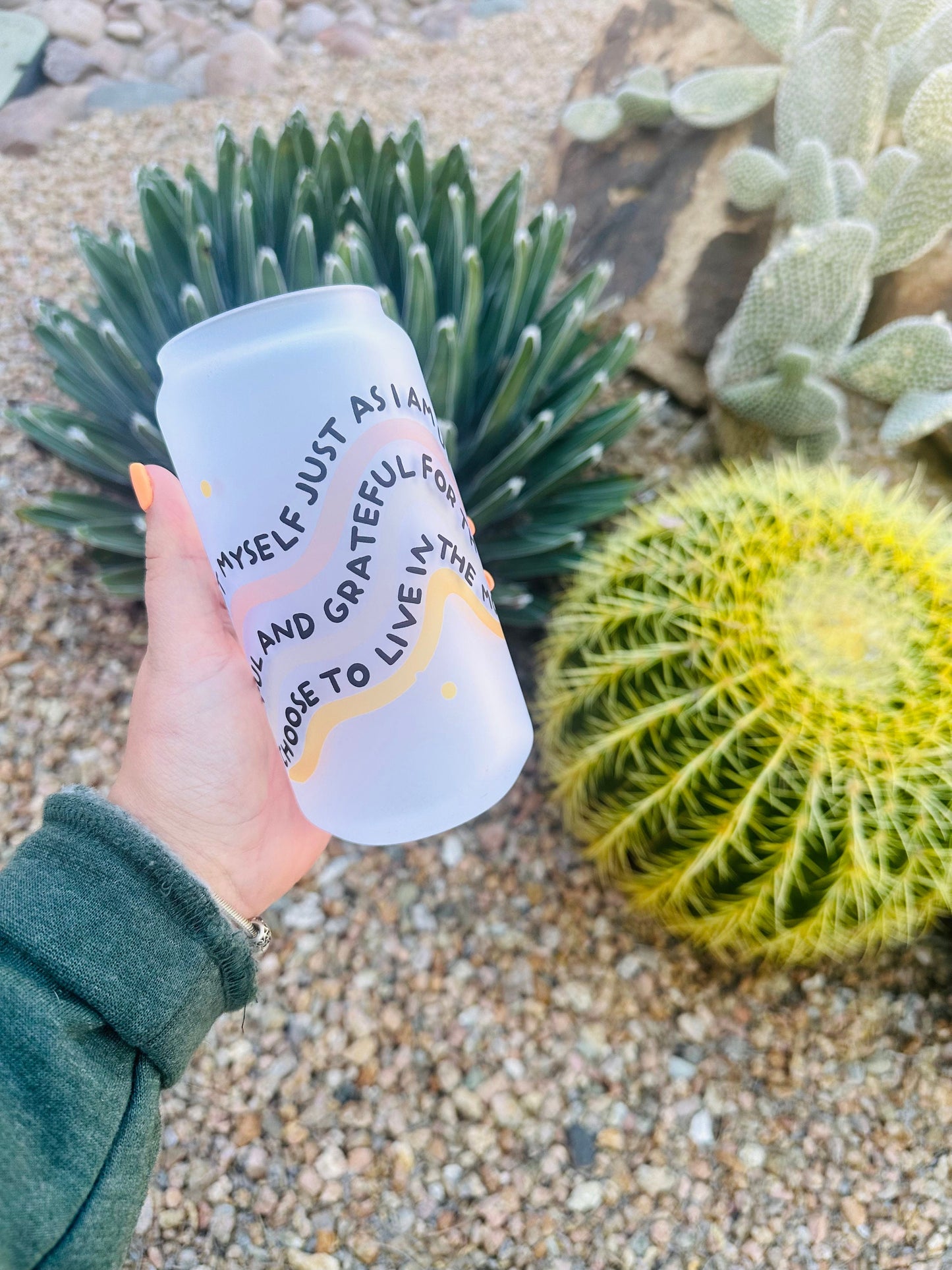 Self Love Affirmation Wrapped Printed Libby - Dishwasher Safe