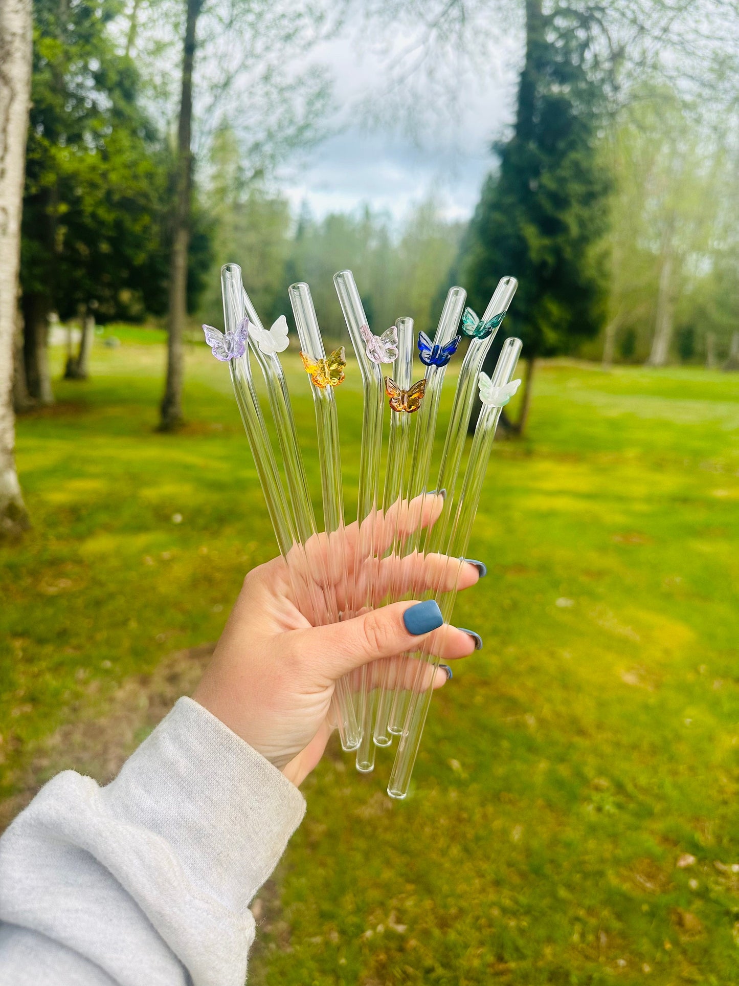 Butterly Glass Straw - Dishwasher Safe