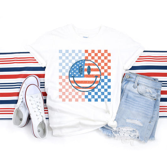 Retro Patriotic Graphic Tee - DTF Printed