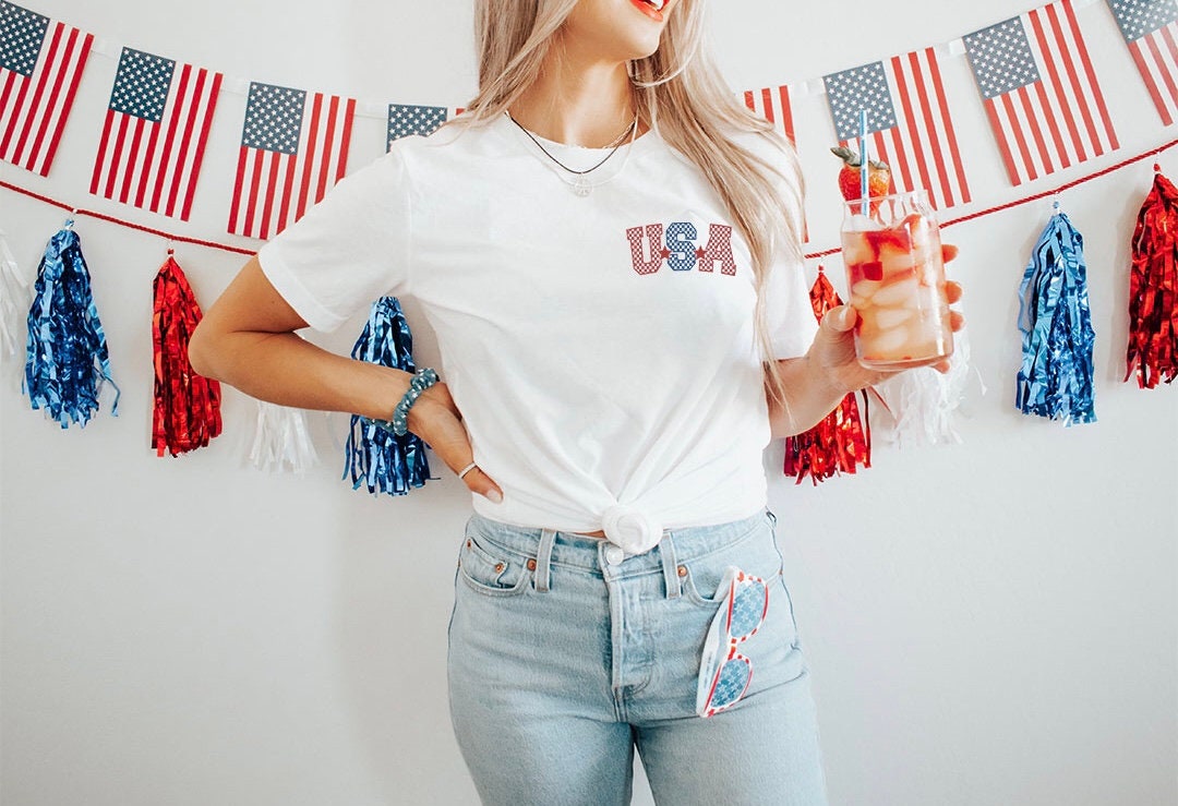 USA Graphic Tee - DTF Printed
