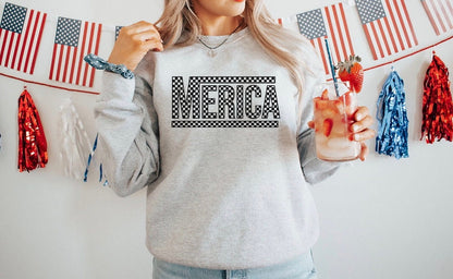 Merica' Graphic Crew - DTF Printed