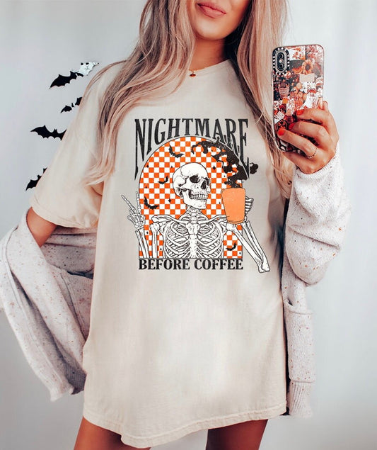 Coffee Nightmare Tee - DTF Printed