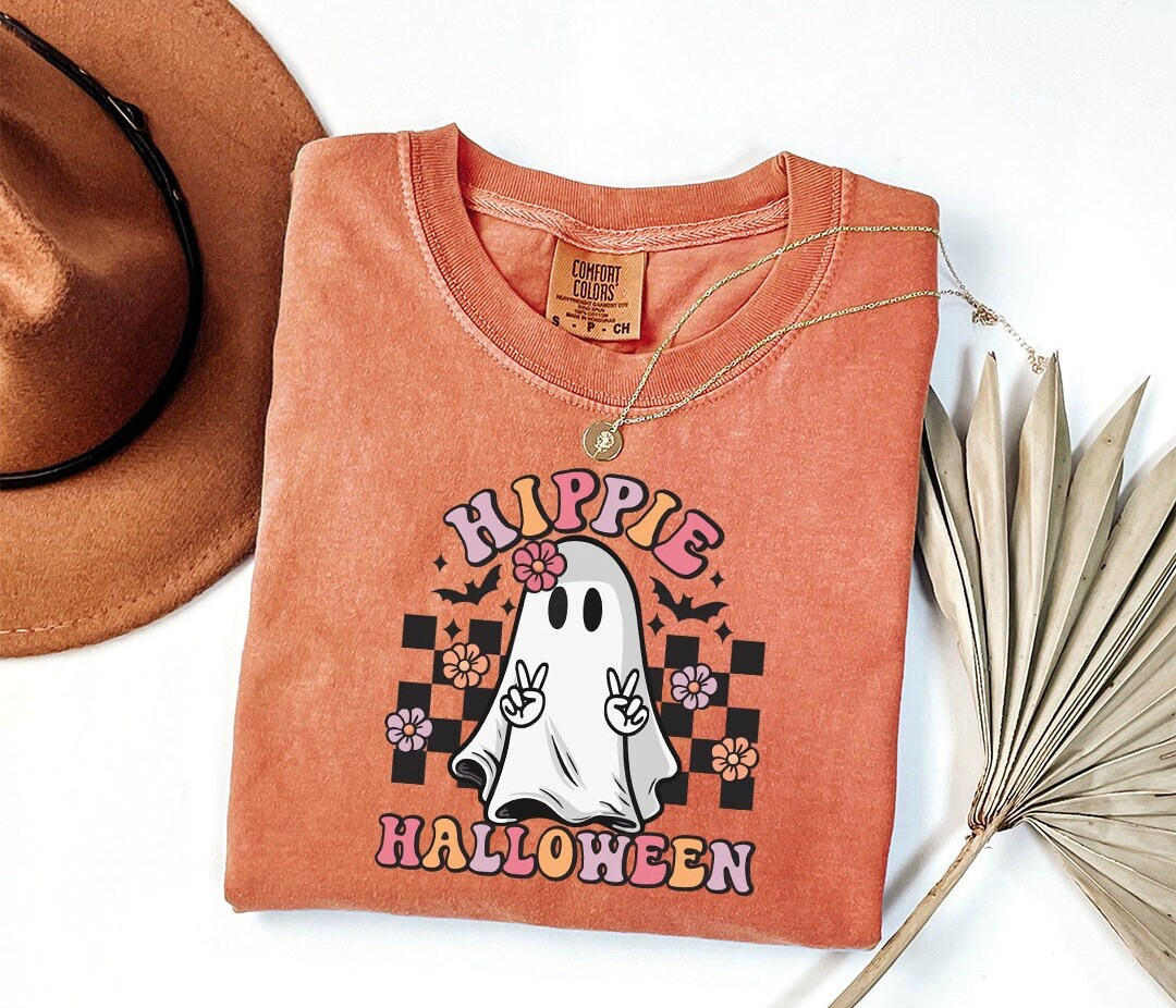 Halloween Hippie Tee - DTF Printed