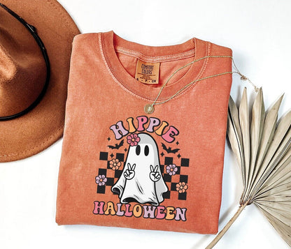 Halloween Hippie Tee - DTF Printed