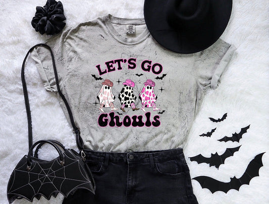 Lets Go Ghouls Color Blast Tee - DTF Printed