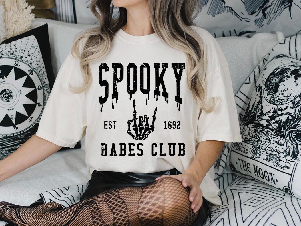 Spooky Babes Club Tee - DTF Printed