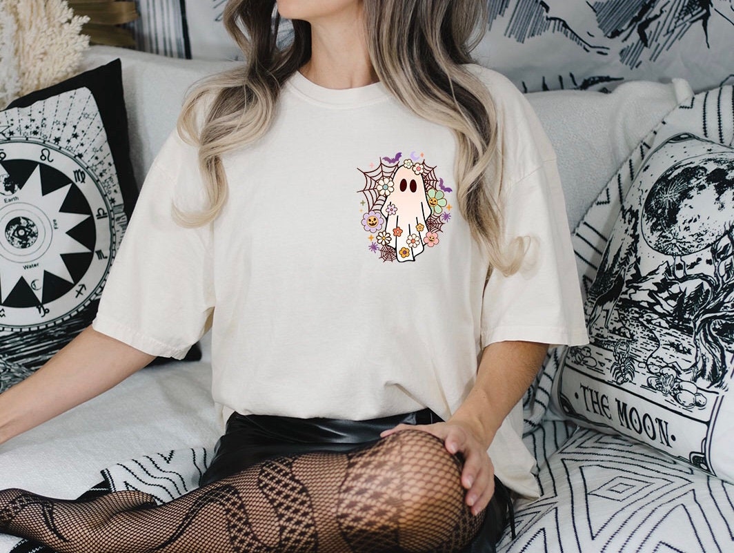 Hippie Ghost Tee - DTF Printed
