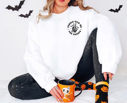People Give Me The Creeps  Crew - DTF Printed