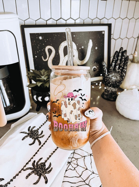 BooHaw Printed Libby Glass - Dishwasher Safe