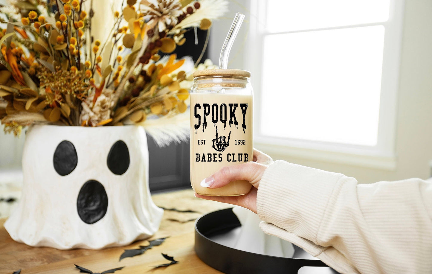 Spooky Babes Club -  Printed Libby Glass - Dishwasher Safe