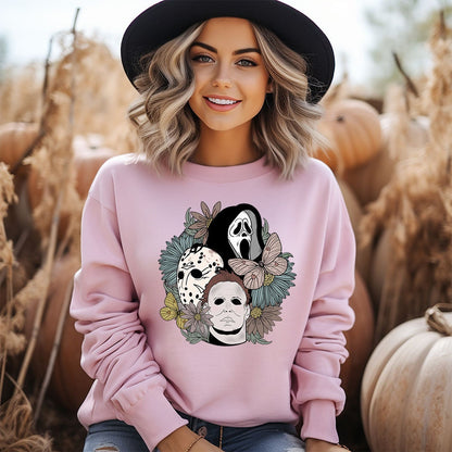 Floral Spooks - DTF Printed Crew