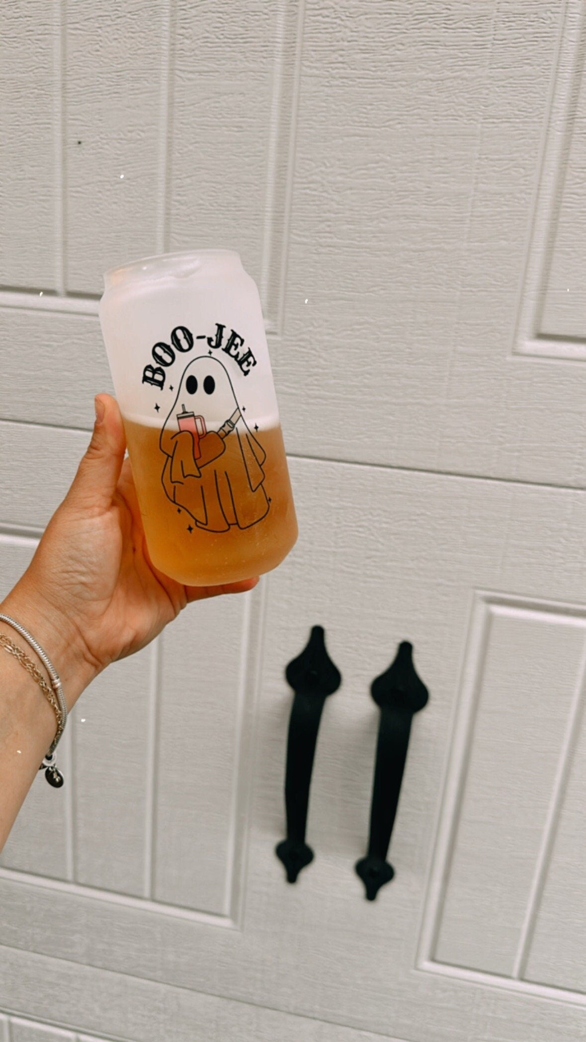 BOO-JEE -  Printed Libby Glass - Dishwasher Safe