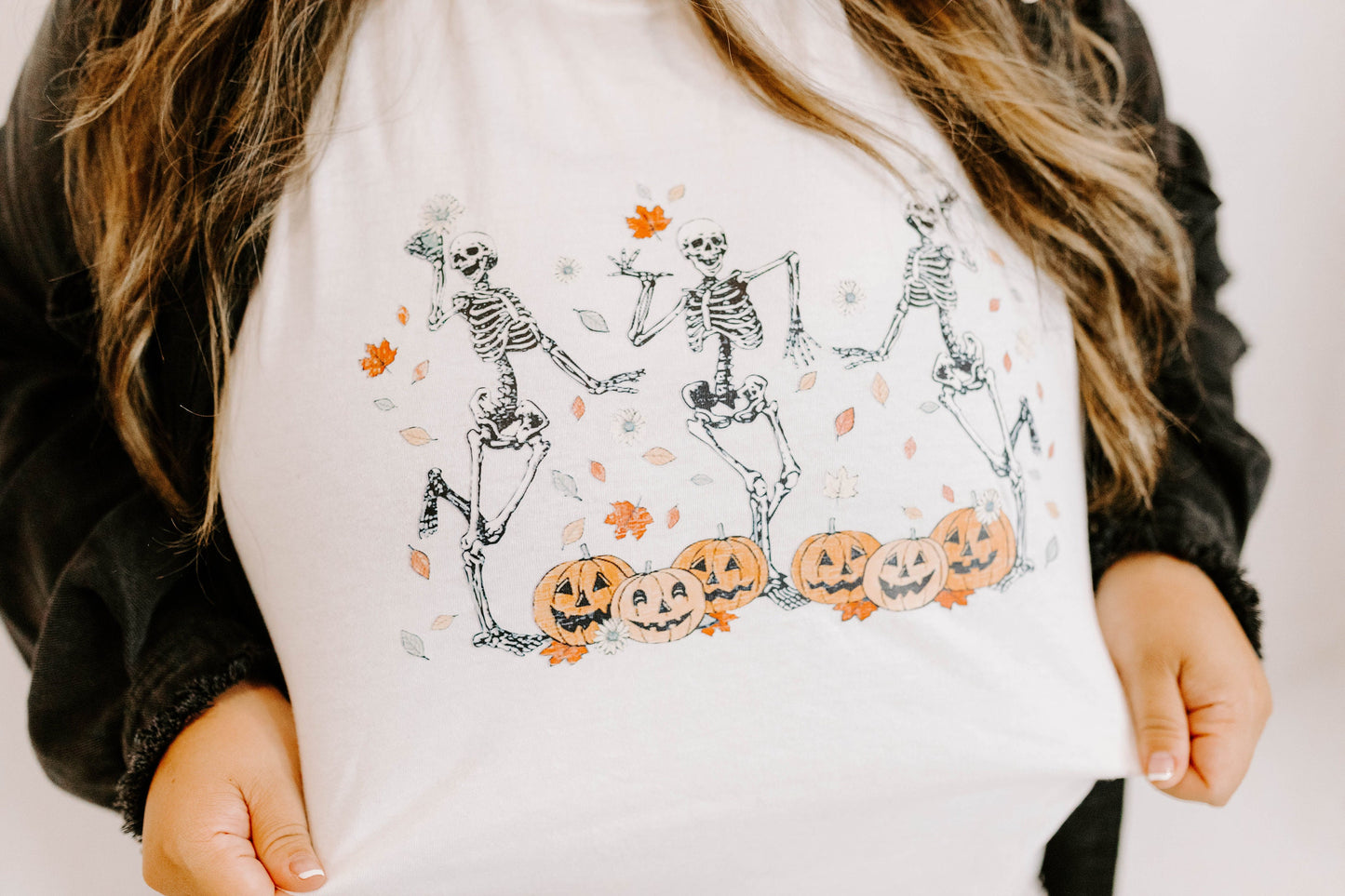 Skeleton Fall Tee / DTF Printed