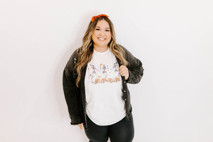 Skeleton Fall Tee / DTF Printed