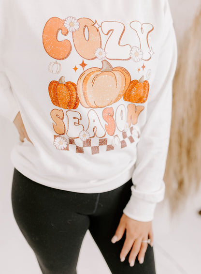 Cozy Season Crew / DTF Printed Crew