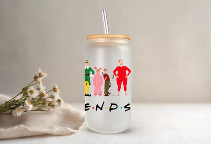 Merry Together, Frosted Glass - Dishwasher Safe