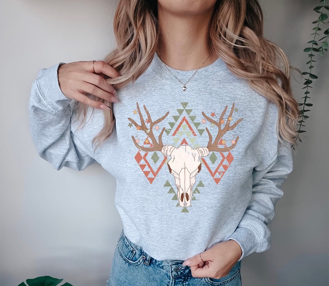 Merry Bull .... Graphic Crew Neck - DTF Printed