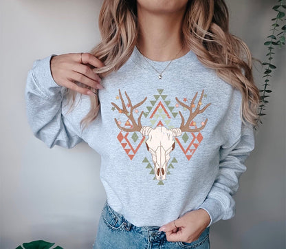 Merry Bull .... Graphic Crew Neck - DTF Printed