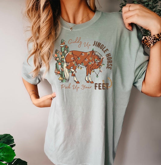 Giddy Up .... Graphics Tee - DTF Printed