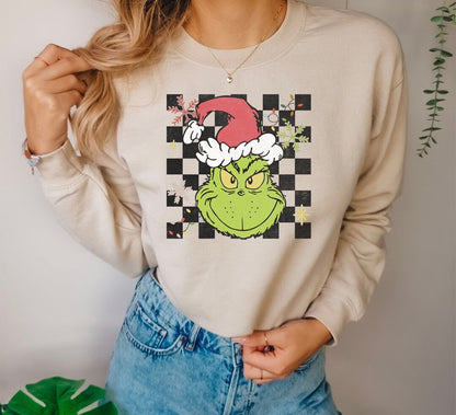 Grudge Christmas .... Graphic Crew Neck - DTF Printed