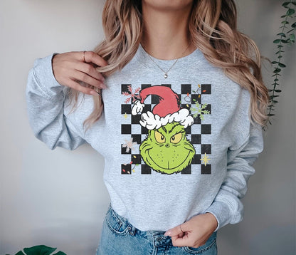 Grudge Christmas .... Graphic Crew Neck - DTF Printed