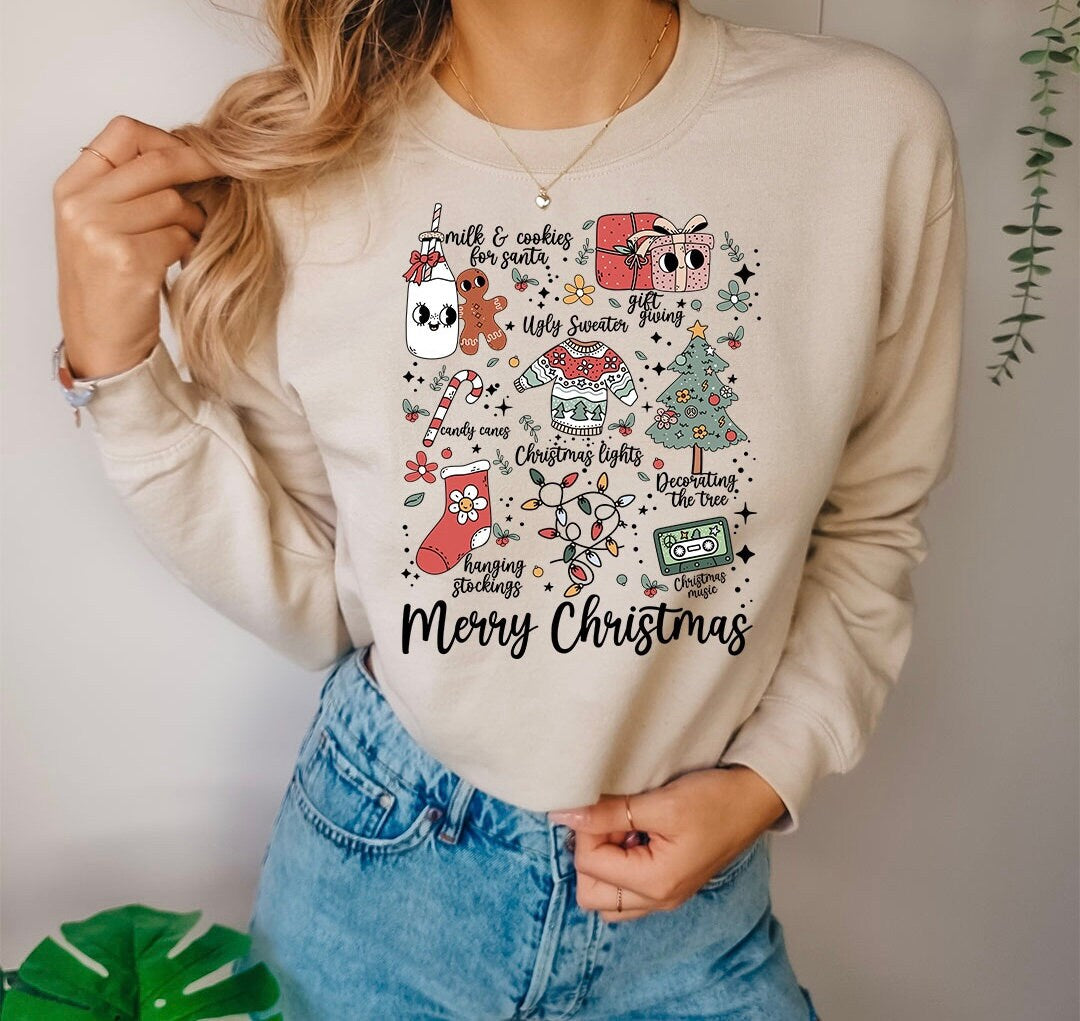 Christmas Cheer .... Graphic Crew Neck - DTF Printed