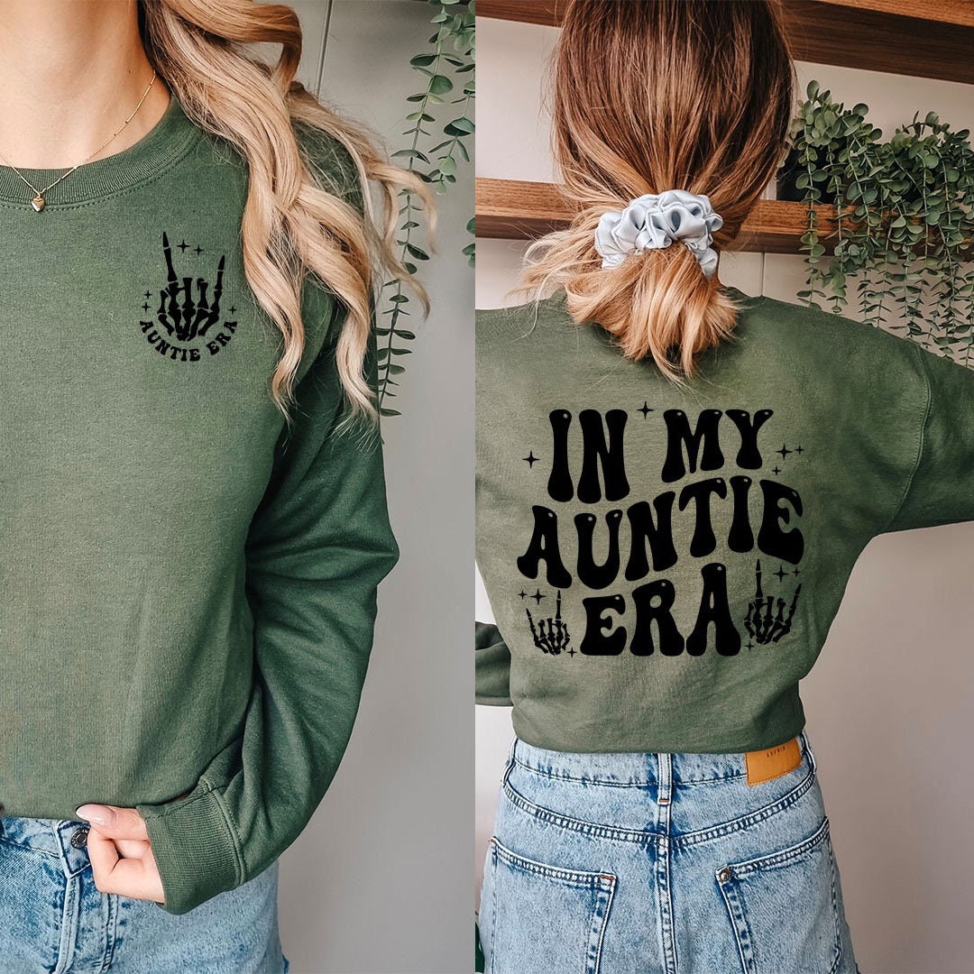 Auntie Era .... Graphic Crew Neck - DTF Printed