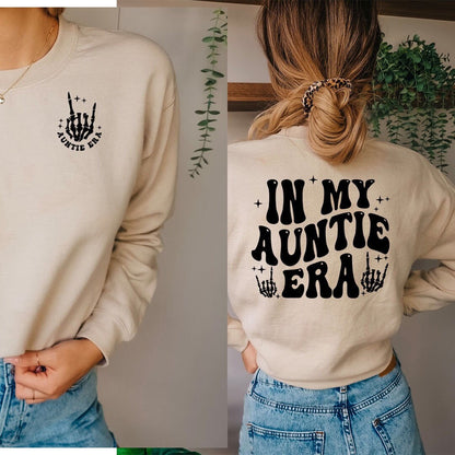Auntie Era .... Graphic Crew Neck - DTF Printed
