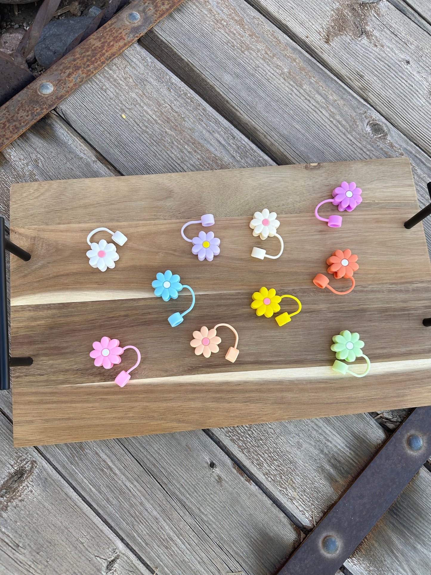 Daisy Straw Toppers - fits large glass and large plastic straws
