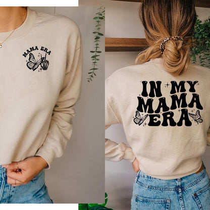 In my mama era.... Graphic Crew Neck - DTF Printed